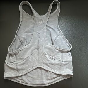 lululemon athletica Gray Racerback Tank Top